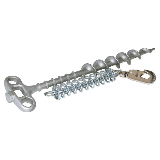 PetPeg • Single part (HP62) • Ground anchor with shock absorber for pets up to 20 kg