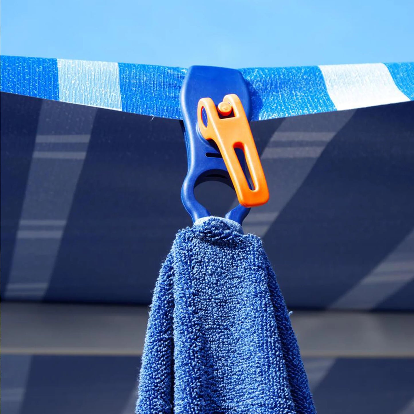 Crocodile PEGGY® Quick Clamp Blue • 4-Pack (PP10) • Universal Clamp for Carpets and much more