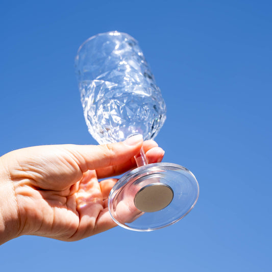 Verres à vin magnétiques en plastique – PRISMA