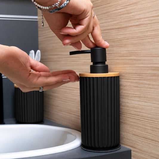 Magnetic Soap Dispenser with Pad BLACK