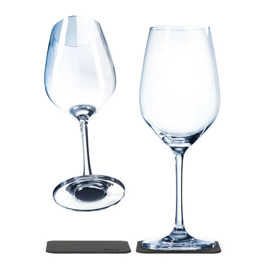 Two Crystal Wine Glasses