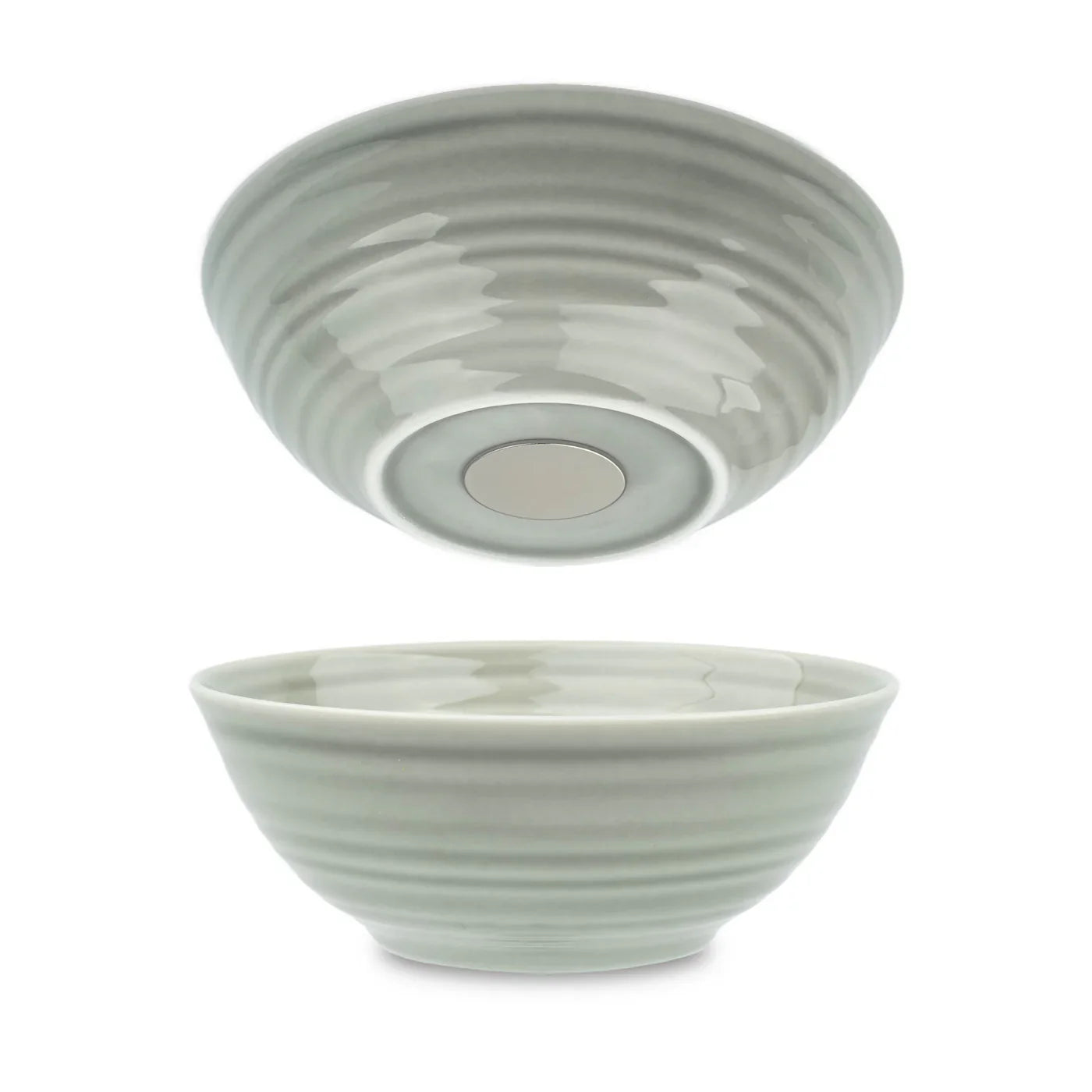 Two Grey Magnetic Bowls, ⌀ 16 cm