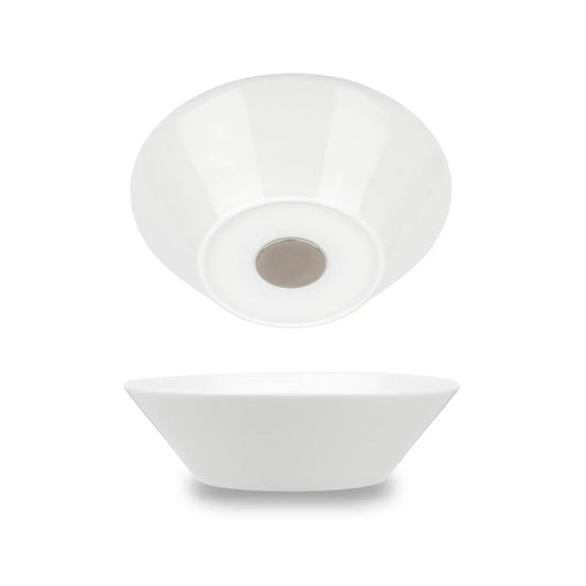 Two White Magnetic Bowls, ⌀ 16 cm