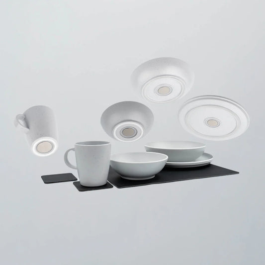 Grey tableware set