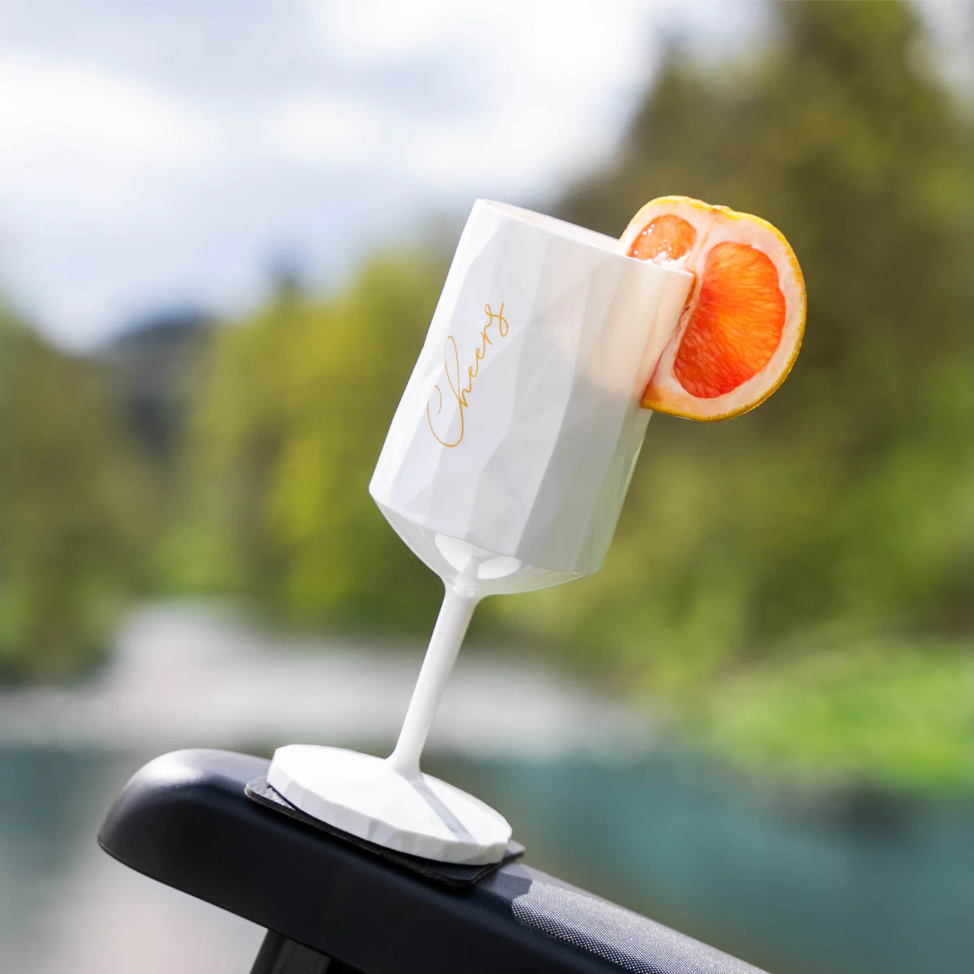 Magnetic Plastic Glasses wine CHEERS