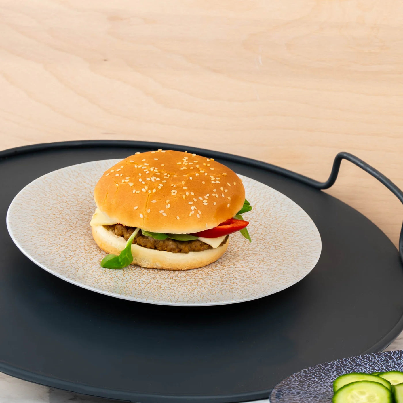 Magnetic Breakfast Plates Apricot