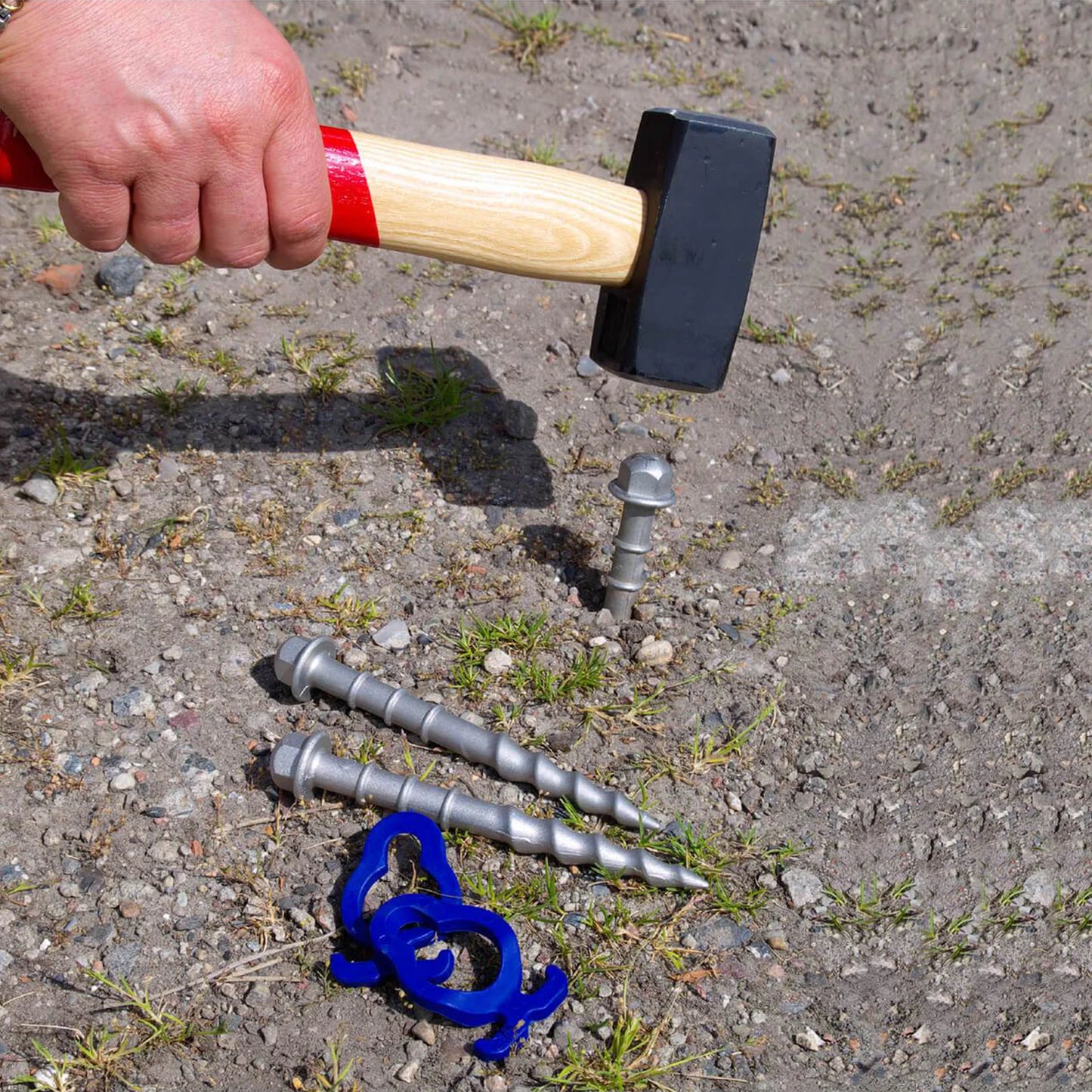 Schlagschraubhering Hardcore Peggy (HC) 15cm • 4er-Pack (HP61) • für steinigen / felsigen Boden