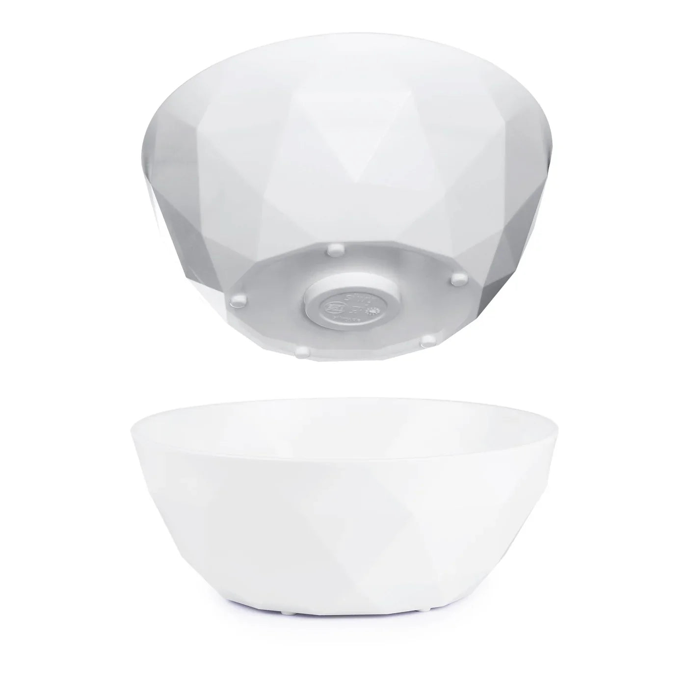 Two White Magnetic Super Bowls