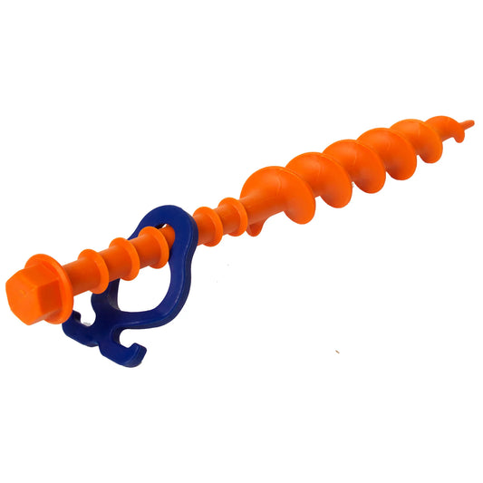 Piquet à visser Long (L) 31cm • Lot de 2 (PP12) • Grands piquets à visser robustes pour sol sablonneux