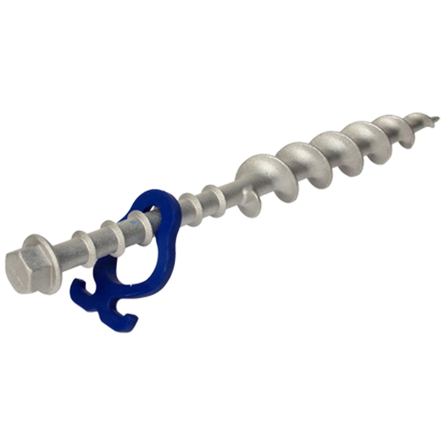 Schraubhering Long Aluminium (LA) 31cm • 2er-Pack (PP13) • Hochbelastbare große Schraubheringe für sandigen / kiesigen Untergrund