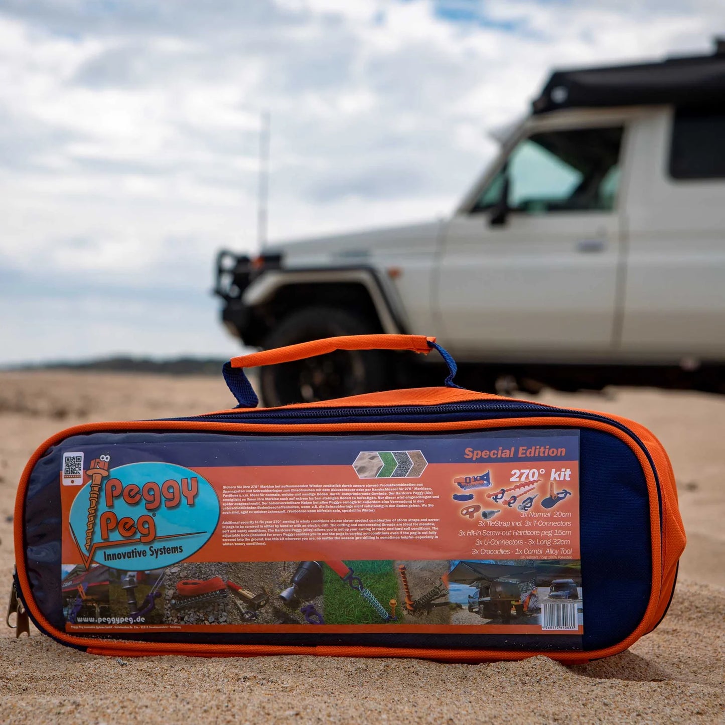 270° & Tie-down Kit • Set incl. Bag (PP63) • For (4WD/Off-road) Cars with 270° Awnings & for additional Tie-downs