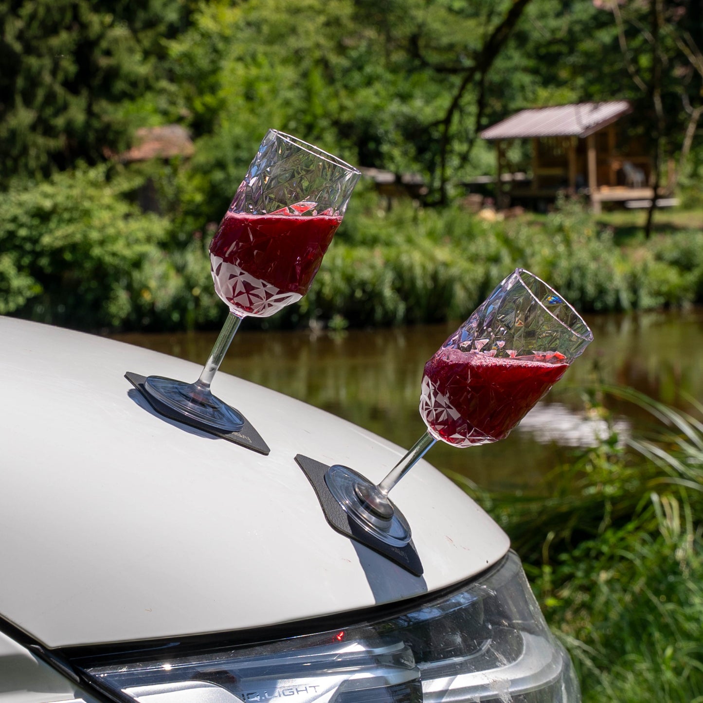 Magnet-Kunststoffgläser WEIN PRISMA