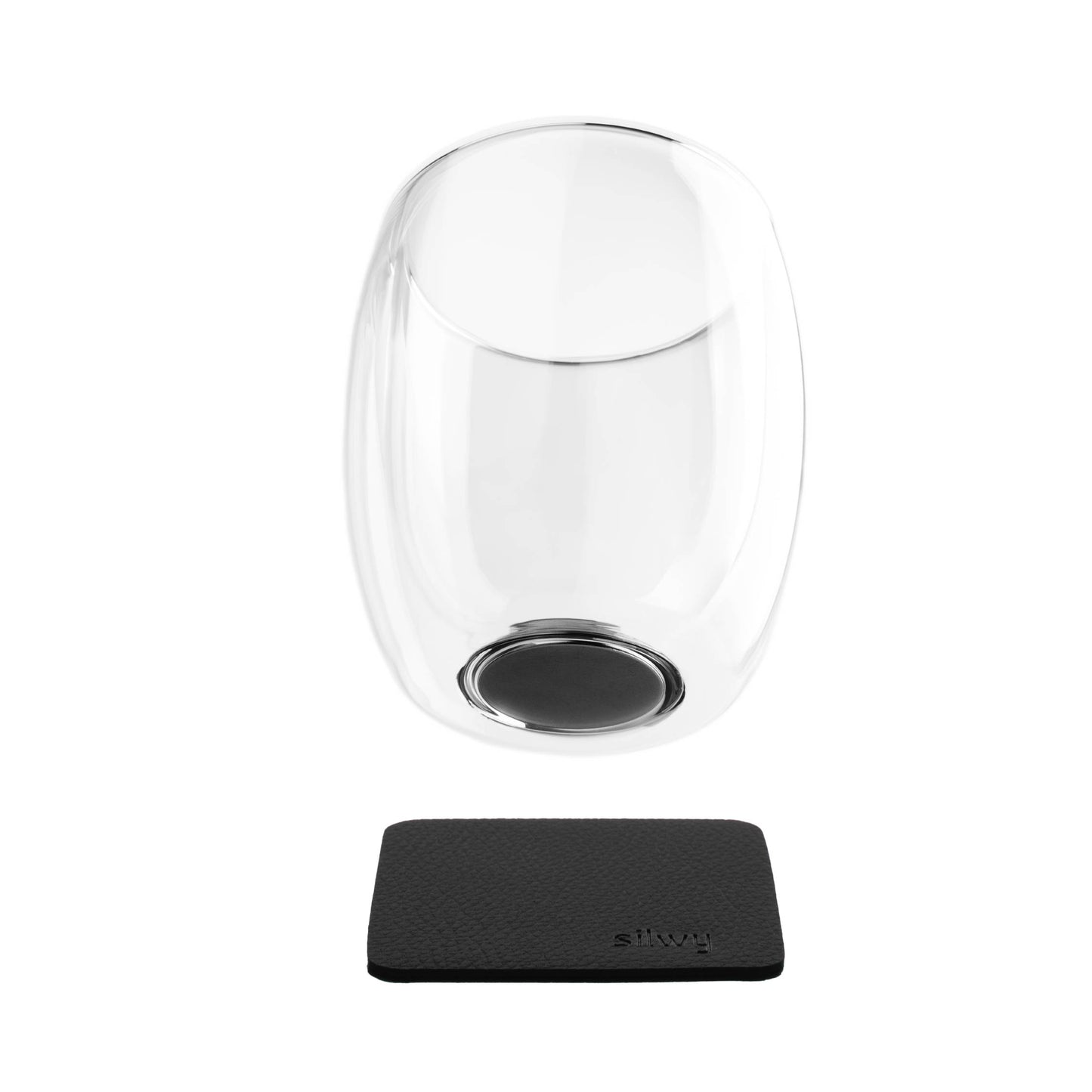 Magnet crystal glass double walled
