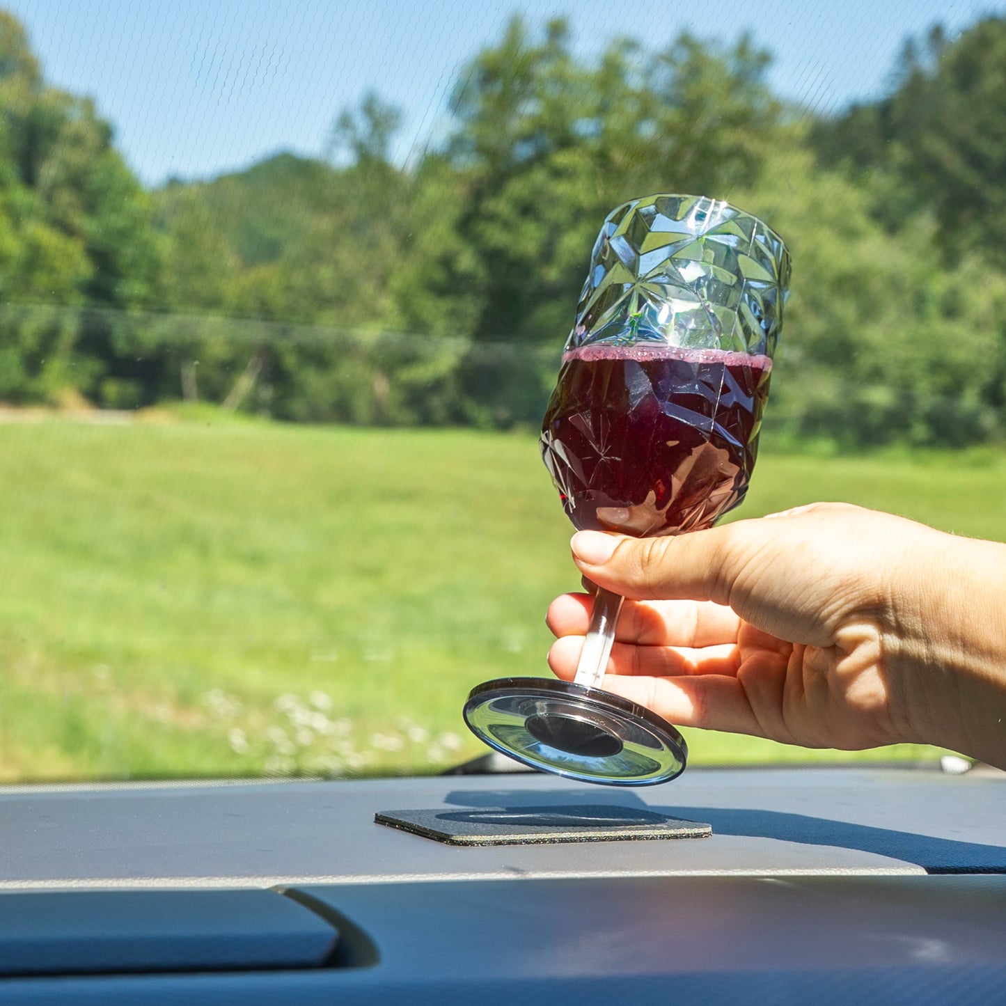 Magnet-Kunststoffgläser WEIN PRISMA