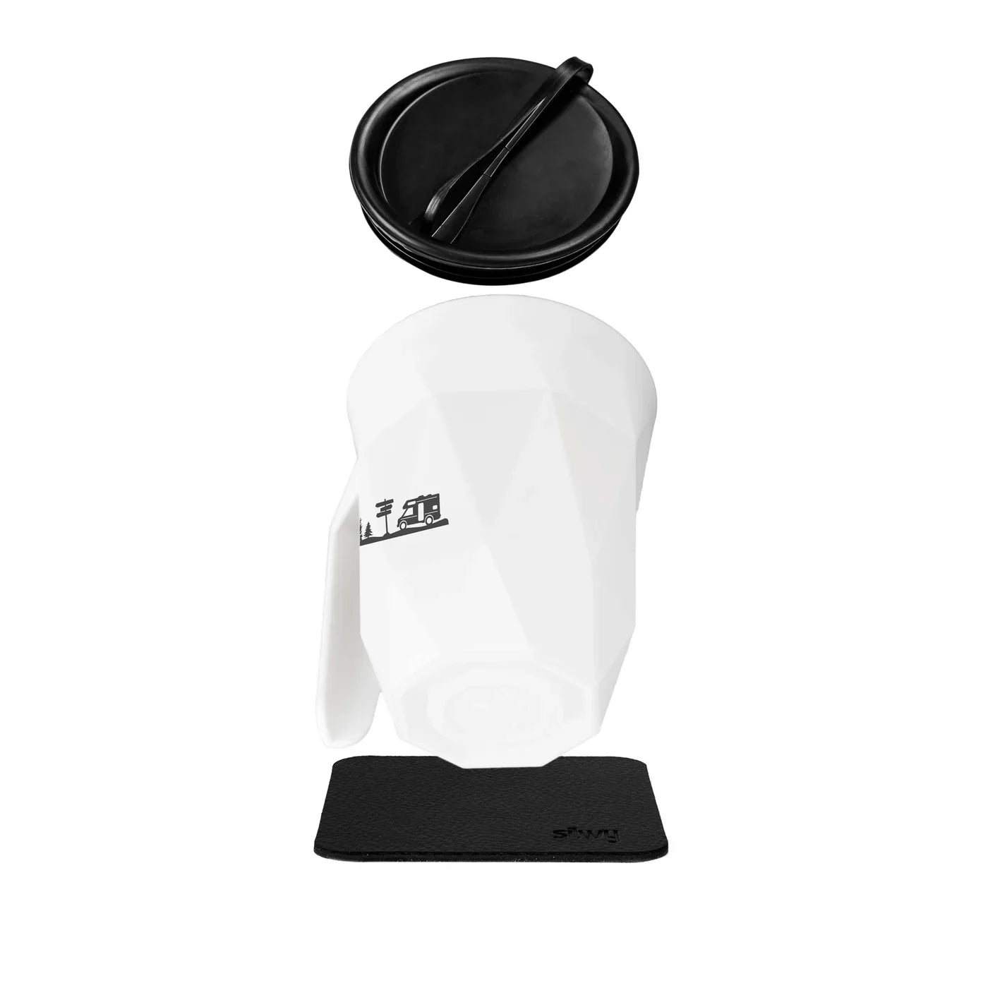 Single Magnetic Cup with Camping-Print