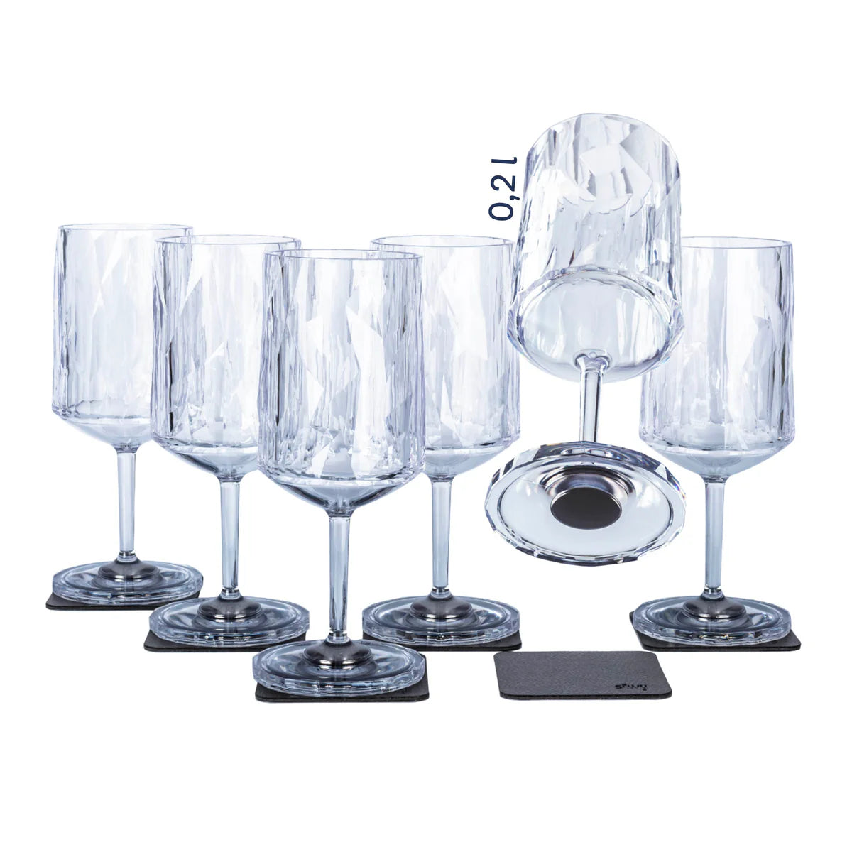 Magnetic Plastic Glasses Wine