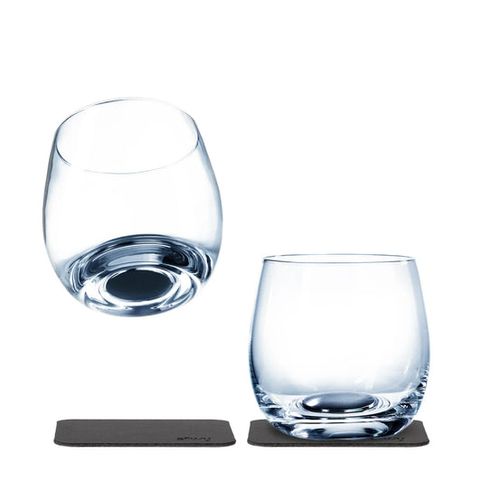 Two Crystal Whisky Glasses