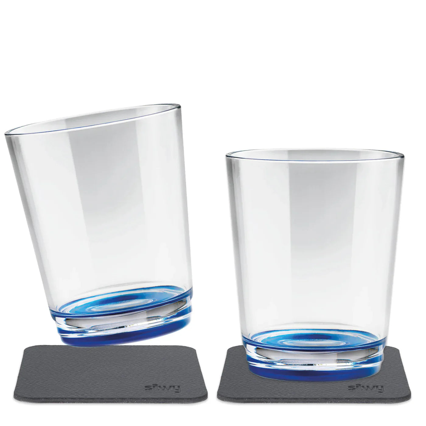 Two Blue Magnetic Drinking Cups