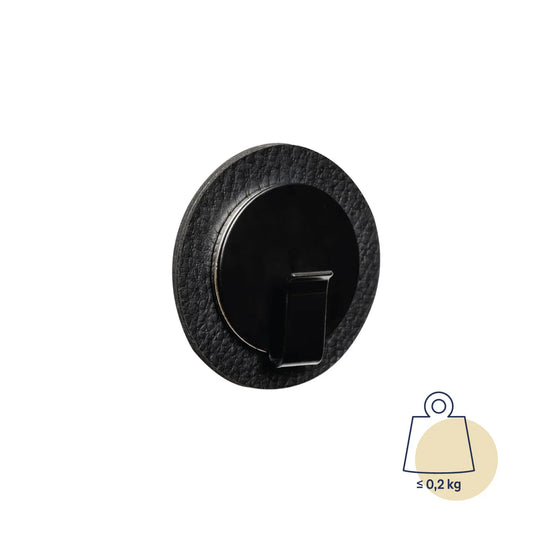 A Black Magnetic Hook with Black Pad
