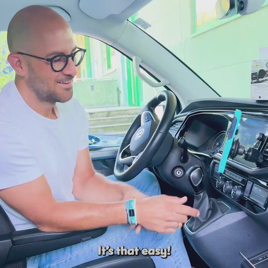 Magnetic VACUUM - Support magnétique universel pour téléphone portable à ventouse, compatible avec la grille d'aération de voiture, avec patch magnétique à ventouse.