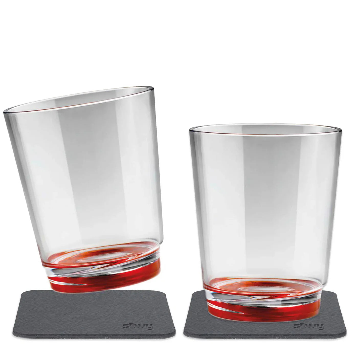 Two Red Magnetic Drinking Cups