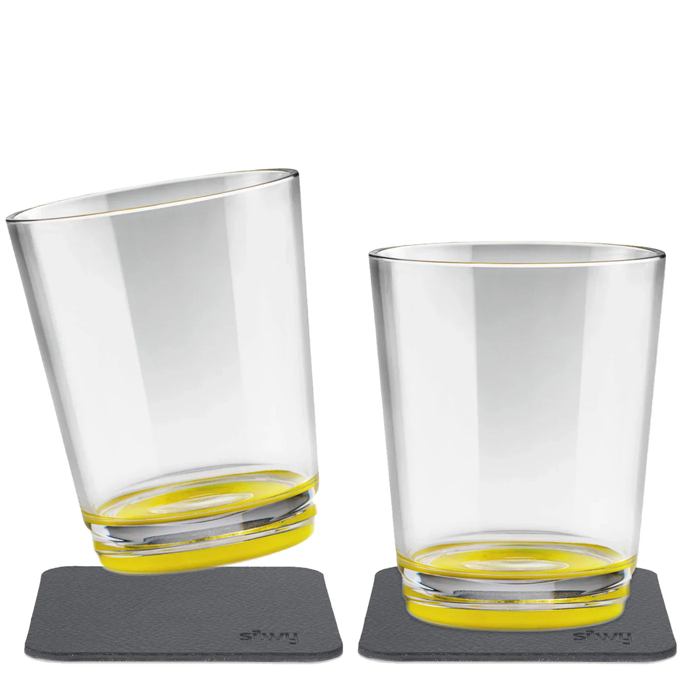 Two Yellow Magnetic Drinking Cups